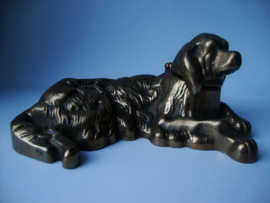 Koperen beeldje hond - VERKOCHT