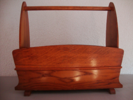 Vintage lectuurbak - hout - VERKOCHT