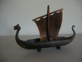 Noors schip metaal - vikingschip - VERKOCHT
