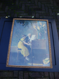 Oude prent - vintage - brocante - VERKOCHT