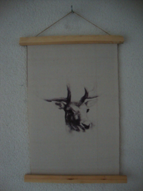 Wanddoek hert - VERKOCHT