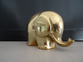 Beeldje olifant - koper/messing - VERKOCHT