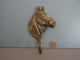 Kapstokhaak paard - koper of messing - VERKOCHT
