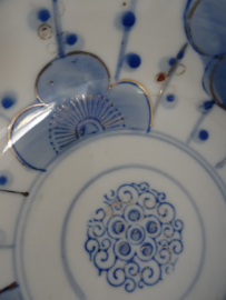 Japanse schaal blauw/wit/goud - VERKOCHT
