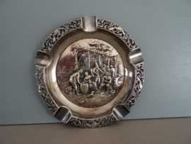 Verzilverde asbak