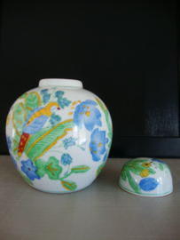 Gemberpot kleurrijk - vogels en bloemen - VERKOCHT