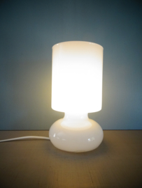 Vintage Ikea Lykta mushroom design lamp - wit glas - VERKOCHT