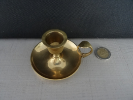 Kandelaar - koper of messing - vintage - VERKOCHT