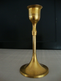 Kandelaar koper of messing - vintage - VERKOCHT