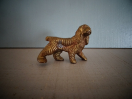 Hondje koper of messing - letterbakfiguurtje