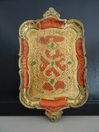 Vintage dienblad Italiaans - klein model - VERKOCHT