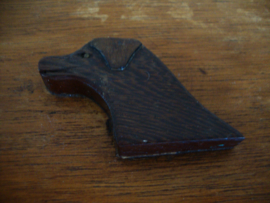 Houten kistje - hond - vintage - VERKOCHT