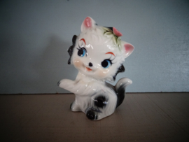 Vintage beeldje poesje - VERKOCHT