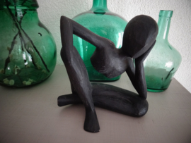 Beeldje abstract - hout