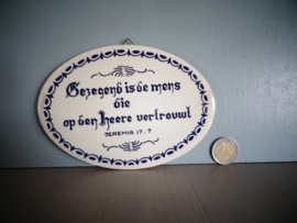 Teksttegel -  Jeremia 17:7