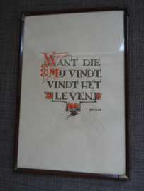Tekst prent - Spreuken 8 : 35