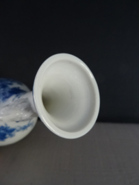 Vaasje blauw / wit - olifanten als oor - VERKOCHT