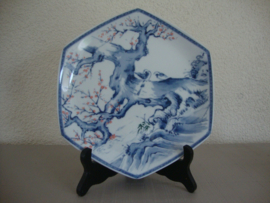 6-hoekig bord - Chinees of Japans - VERKOCHT
