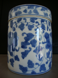 Chinese pot dekselpot - blauw wit - VERKOCHT