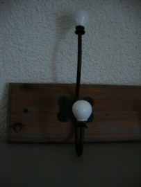 Kapstok hout - 3 haken - VERKOCHT