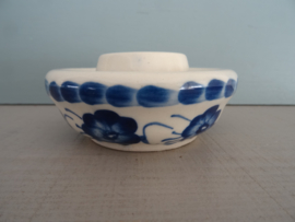 Kandelaar keramiek - Blauw / wit - VERKOCHT