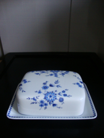 Botervloot- blauw wit - bloemetjes - Bavaria - W.Germany - VERKOCHT