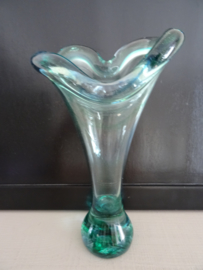 Glazen vaas - groen/blauw - VERKOCHT