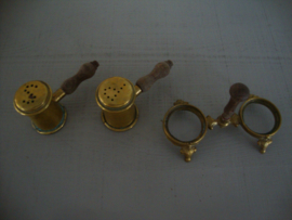 Peper- en zoutstel - koper of messing - VERKOCHT
