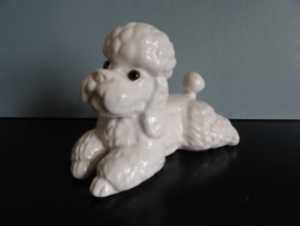 Vintage beeldje poedel - VERKOCHT