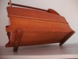 Vintage lectuurbak - hout - VERKOCHT