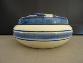 Delfts blauw dekselpotje - handpainted - VERKOCHT