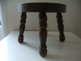 Krukje hout rond - VERKOCHT
