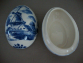 Delfts blauw schaaltje - ei - handpainted - VERKOCHT