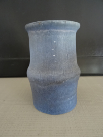 Blauw vaasje - keramiek - vintage - VERKOCHT