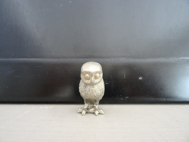 Miniatuur beeldje uiltje - metaal- VERKOCHT