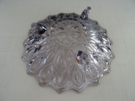 Vintage schaaltje - paars - glas - VERKOCHT