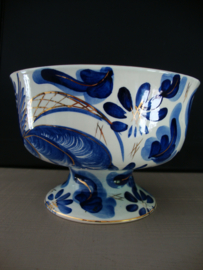 Kastkom blauw/wit/goud - VERKOCHT