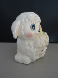 Vintage bloempotje schaap - VERKOCHT
