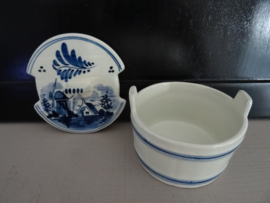 Delfts blauw dekselpotje - VERKOCHT