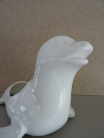 Grote vintage bloempot zeehond - GERESERVEERD