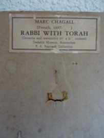 Rabbi with Torah - Marc Chagall - VERKOCHT