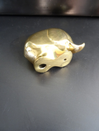 Vintage beeldje olifant - koper/messing - VERKOCHT
