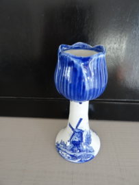 Kandelaar Delfts blauw - tulp - VERKOCHT