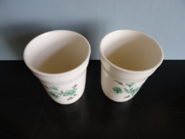 Mok - mokken - bloemetjes - brocante - VERKOCHT