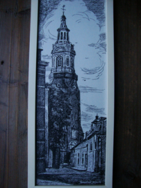 Prent toren van Nijkerk - VERKOCHT