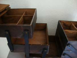 Grote houten naaikist - VERKOCHT