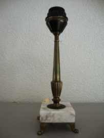 Vintage lamp - lampvoet - marmer - VERKOCHT