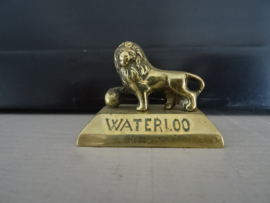 Koperen beeldje - Leeuw van Waterloo - Napoleon