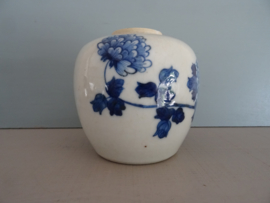 Gemberpot - blauw/wit - VERKOCHT
