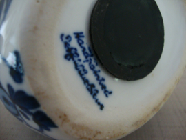 Spaarpot Delfts blauw - kip - Handpainted - VERKOCHT